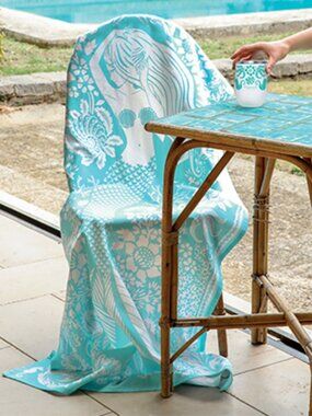 Fragonard Brand New Sirene Fouta Towel 32 * 63 Inches